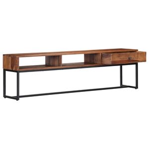 Supporto TV in legno massello Sheesham 63 \ "x11.8 \" x17.7 \" - Product Image 4