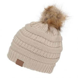 OEM Premium Windproof 100% Acrylic <b>Winter</b> Beanie Custom Hand Embroidery Warm Hats Fashion Jacquard ORANGE Pomp Unisex - Product Image 2