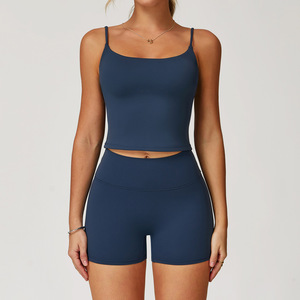 Conjunto Deportivo de 2 Piezas para Mujer, Ropa de Yoga, Ropa de Entrenamiento, Ropa de Gimnasio, Leggings de Cintura Alta, Sujetador Deportivo, Traje Deportivo - Product Image 4