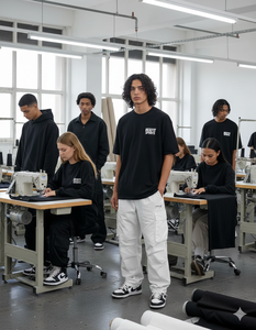 Camiseta Unisex de Corte Holgado y Diseño Exclusivo para Hombre, 100% Algodón Grueso, con Impresión de Logotipo Personalizado - Product Image 1