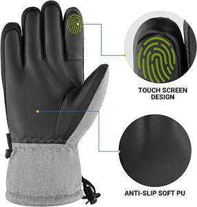 Guantes de Esquí Duraderos de Nuevo Diseño, Colores Personalizados, Logotipo, Protección Completa para los Dedos, Impermeables/Aprueba del Viento, para Snowboard Extremo - Product Image 4