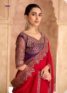 High Attractive New Design and <b>Silk</b> <b>Fabric</b> with Weaving Women Saree for Wedding Party Wear From Indian Supplier - Product Image 4