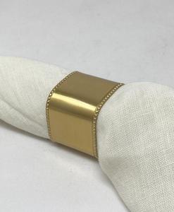 Anillo de Servilleta de Aluminio Metálico, Diseño Floral, Duradero, Hebilla de Fruta Roja, Decoraciones para Fiestas, Bodas y Año Nuevo - Product Image 1