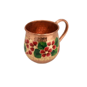 Tasses à bière Moscow Mule en cuivre, faites à la main, martelées, design classique, écologiques, vaisselle de bar avec poignée, durables - Product Image 2