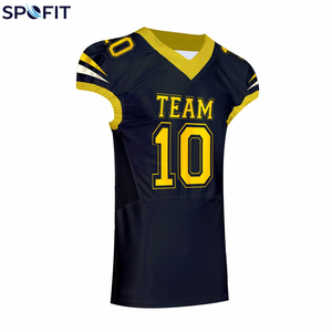 Maillot de football américain tendance personnalisé par sublimation, imprimé sur le devant, pour adulte, grande taille, respirant, antibactérien - Product Image 3