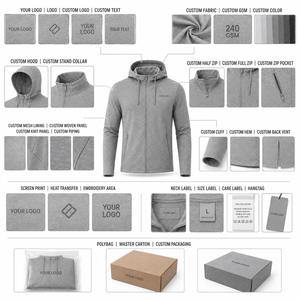 Chaqueta de entrenamiento para equipos, cuello alto, forro de malla, poliéster, media cremallera, ligera, de invierno, para hombre, de alto rendimiento, al por mayor - Product Image 4