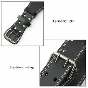 Cinturón de Soporte Lumbar Ajustable de Cuero Vacuno Personalizado de Alta Calidad, Antideslizante, para Gimnasio, Fitness, Levantamiento de Pesas - Product Image 4