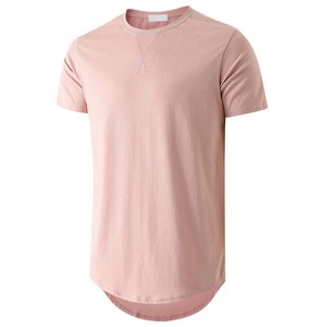 T-shirt long pour homme de qualité garantie, coupe décontractée, en coton 230 GSM, idéal pour l'été, fabrication OEM sur mesure - Product Image 1