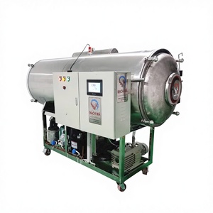 เครื่องอบแห้งแบบแช่เยือกแข็งอัตโนมัติเชิงพาณิชย์ ทำจากสแตนเลส SUS316L ควบคุมด้วย PLC พร้อมมอเตอร์ รุ่น WHFD-100 สำหรับการแปรรูปอาหาร - Product Image 1