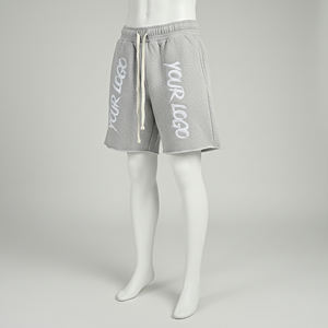 New Style <b>Work</b> Shorts Mens Half Pants with Deep Pocket Puff Print Custom Cotton Drawstring Knitted Jogger <b>Cargo</b> Shorts for Men - Product Image 2