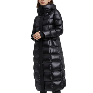Solid International Perfect Everyday Fit Fully Windproof Highly Warm Comfort <b>Soft</b> Quilted Long Length Hooded 70% <b>Men's</b> - Product Image 1
