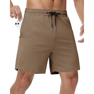 Pantalones Cortos Cargo Casuales de Forro Polar para Hombre, con Múltiples Bolsillos, Estilo Carpintero, Ajuste Holgado, con Cordón, de Lona 100% Algodón Resistente - Product Image 1