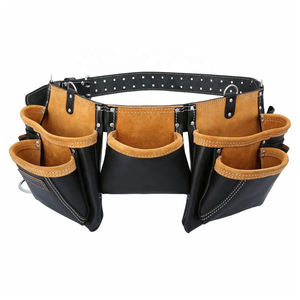 Genuine Leather <b>Tool</b> Kit <b>Bag</b> <b>Heavy</b> <b>Duty</b> Double-Sided Comfortable Wear OEM Customization Canvas Style Functional Design - Product Image 5