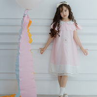 Mère, enfants et jouets Vêtements pour enfants Robes bébés filles Broderie Couleur personnalisée Rose Blanc Bleu 2 pièces Occasion Party-Chick