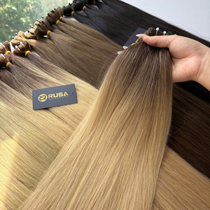 Extensions de cheveux naturels vierges vietnamiens Rusa Hair, invisibles, à bandes adhésives, double trame, double tirage, 100g, en boîte, vente en gros - Product Image 1