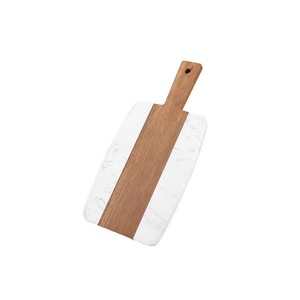 FAIZA CRAFT Durable Premium Acacia <b>Wood</b> and Marble Chopping Block & Serving Cutting Board Dishwasher Safe - Product Image 5