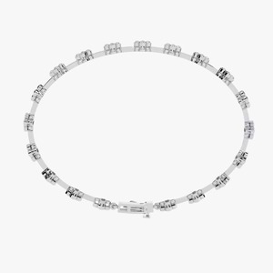 New Moissanite Diamond Bracelet <b>for</b> Women and <b>Men</b>, Mix Cut Diamond Yellow Bracelet <b>For</b> Wedding, Solid Gold moissanite Bracelet - Product Image 2
