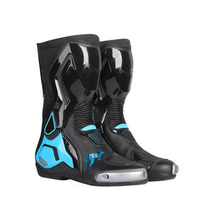 Bottes de moto en cuir sur mesure, design unique et tendance, pour hommes, qualité supérieure, doublure en mesh, service OEM, style cycliste - Product Image 2