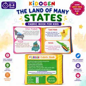 KIDOGEN Cloth <b>Books</b> Set for Kids Ages 2-4 & 5-7 Years Soft Touch Learning <b>Educational</b> Toys with Colorful Cartoon Designs - Product Image 2