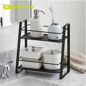 Shopee OEM Shelf Organizer Simple 2 tier Holder Rack Stand <b>Storage</b> <b>Kitchen</b> bathroom DIY Metal Taiwan Manufacturer Home - Product Image 6