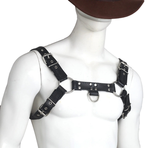 Capuche de privation sensorielle en cuir de vachette avec fermeture éclair et sangles réglables - Product Image 2