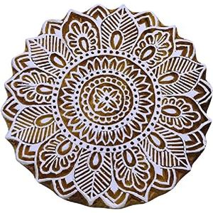 Timbre Flash de Style Art de bloc d'impression en bois sculpté à la main pour l'impression de papier textile de tissu décoratif pour l'usage de mariage - Product Image 2