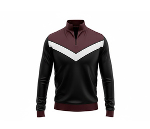 <b>Men</b>’s Quarter Zip Track <b>Jacket</b> – Sublimation Printing Available for <b>Men</b> Women Youth Sportswear Quick Dry Team <b>Pullover</b> - Product Image 1