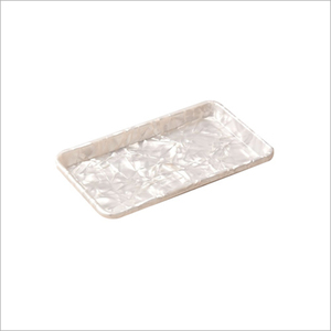 Handcrafted <b>Black</b> Mother Of Pearl Inlay <b>Serving</b> <b>Tray</b> Wooden Decorative MOP Ottoman <b>Tray</b> For Kitchen Home Hotel Wholesale - Product Image 3