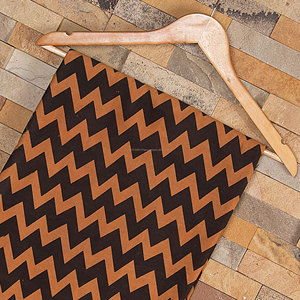 ผ้าคอตตอนคอมเบิ้วออร์แกนิกพิมพ์ลายซิกแซกเป็นมิตรต่อสิ่งแวดล้อมผ้าทอสำหรับเย็บงานฝีมือและตกแต่งบ้าน - Product Image 4