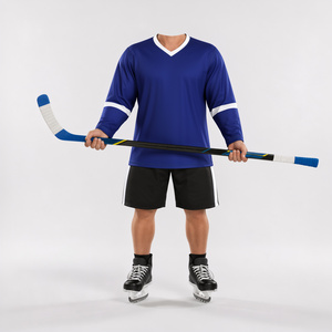 Tenue de sport de hockey sur glace personnalisée, ensemble de maillots d'équipe professionnelle, uniforme d'entraînement, vêtements athlétiques légers et respirants, design - Product Image 4