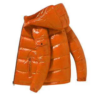Blouson matelassé d'hiver chaud, coupe-vent, respirant, anti-rétrécissement, personnalisable, avec fermeture éclair et logo sur le devant, unisexe, style streetwear - Product Image 5