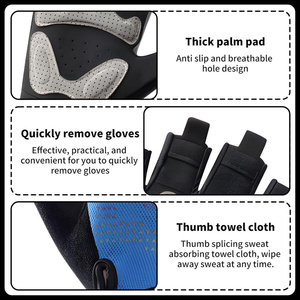 Fashion Half-Finger Cycling Gloves Non-Slip Moisture Wicking Breathable Nylon Material Unisex for Outdoor Indoor Sports Fitness - Product Image 4