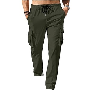 Pantalon cargo tactique léger pour la randonnée en plein air, la pêche, le camping, le travail, en coton personnalisé, respirant, OEM, pour hommes - Product Image 6