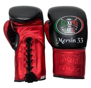 No Boxing No Life Premium Quality MMA <b>Gloves</b> Boxing Training Genuine Cowhide Leather Kickboxing Boxing <b>Gloves</b> CP-BG-257 - Product Image 2
