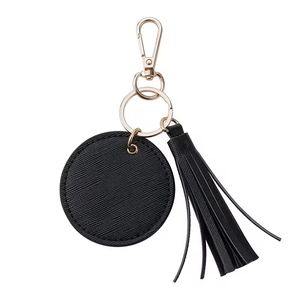 Custom Logo Crazy Real Leather <b>Keychain</b> Vintage Car Keyring <b>Personalize</b> Key Chain Holder for Men Women <b>Keychain</b> - Product Image 5