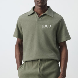 Chemise en coton décontractée pour homme, style business, avec col rabattable, design streetwear tendance, avec logo et design personnalisables 2026 - Product Image 1