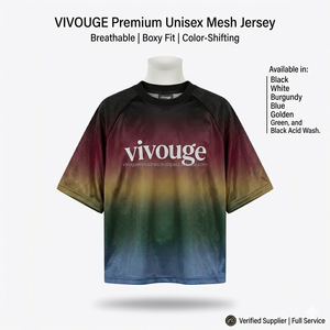 Maillot Oversize Personnalisé à Épaules Tombantes pour Hommes et Femmes, en Polyester Respirant avec Maille, Style Streetwear, Football, Basketball, Vente en Gros OEM Usine - Product Image 2