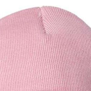 Gorro de Punto Rosa Claro AKA Shield, Gorro de Invierno Bordado, Gorro Elástico Suave con Diseño de Calavera de Hermandad Griega para Mujer, para Clima Frío - Product Image 5