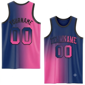 Camiseta de baloncesto personalizada con sublimación, transpirable, para entrenamiento deportivo de verano, reversible. - Product Image 1