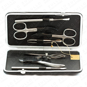 Professional 7 Piece Stainless Steel <b>Manicure</b> Pedicure <b>Kit</b> Ergonomic Nail Care Tools for Home Salon Travel Use OEM - Product Image 4