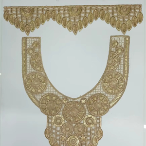 Patchs de cou ronds brodés sur mesure en sequins Orgeza à coudre pour vêtements féminins et tenues de soirée – Vente en gros - Product Image 1