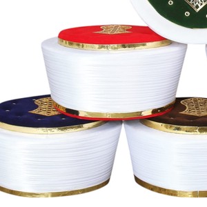 หมวกกุฟฟี่แบบสบายๆ รุ่นพรีเมียม SH-0018 ผ้ากำมะหยี่ตุรกี คุณภาพสูง ผลิตจากผ้าฝ้ายลอน อิมามะ หมวกละหมาดมุสลิม รับผลิตตามสั่ง ขายส่งจำนวนมาก สำหรับฤดูใบไม้ผลิ - Product Image 4