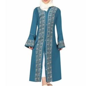 Vente en gros de robes Abaya élégantes de haute qualité, modèle personnalisé, pour femmes musulmanes, Abayas tendance avec logo personnalisé - Product Image 5