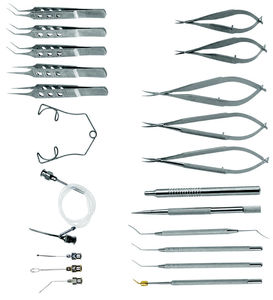 Kit complet d'instruments de chirurgie oculaire pour la cataracte en acier inoxydable OEM – Instruments médicaux microchirurgicaux ophtalmiques - Product Image 2