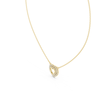 Double Halo Open Round Cut Lab Grown Diamond Necklace 14K <b>Solid</b> <b>Gold</b> DEF VVS Heart Shape <b>Pendant</b> Necklace for Women Fine Jewelry - Product Image 3
