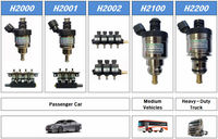 Nouvel injecteur de type alimentation par le haut pour tuyau de rail GNC/GPL de moteur à gaz HANA, DC 12V H2000 Fiat 124 Coupé/Spider, certifié ISO 15500, garantie 2 ans