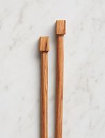 Ustensiles de cuisine écologiques, pinces à nourriture en bois robustes avec aimant, pince à pain au design moderne pour la maison et la grille-pain