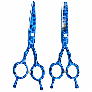 Juego de Tijeras Profesionales para Cortar y Entresacar Cabello de 6'' con Logotipo Personalizado, Acero Inoxidable, Tijeras de Peluquería para Diestros, Herramientas de Salón - Product Image 1