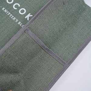 Bolsa de Compras Reutilizable de Fibra de Yute Verde, Bolsa de Transporte Ecológica y Duradera con Asas Resistentes - Product Image 6