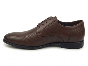 Chaussures habillées à lacets pour hommes Dlords Greg Oxford, dessus en cuir pleine fleur, semelle extérieure faite à la main, semelle intermédiaire en EVA, bout fermé, antidérapantes, respirantes - Product Image 4